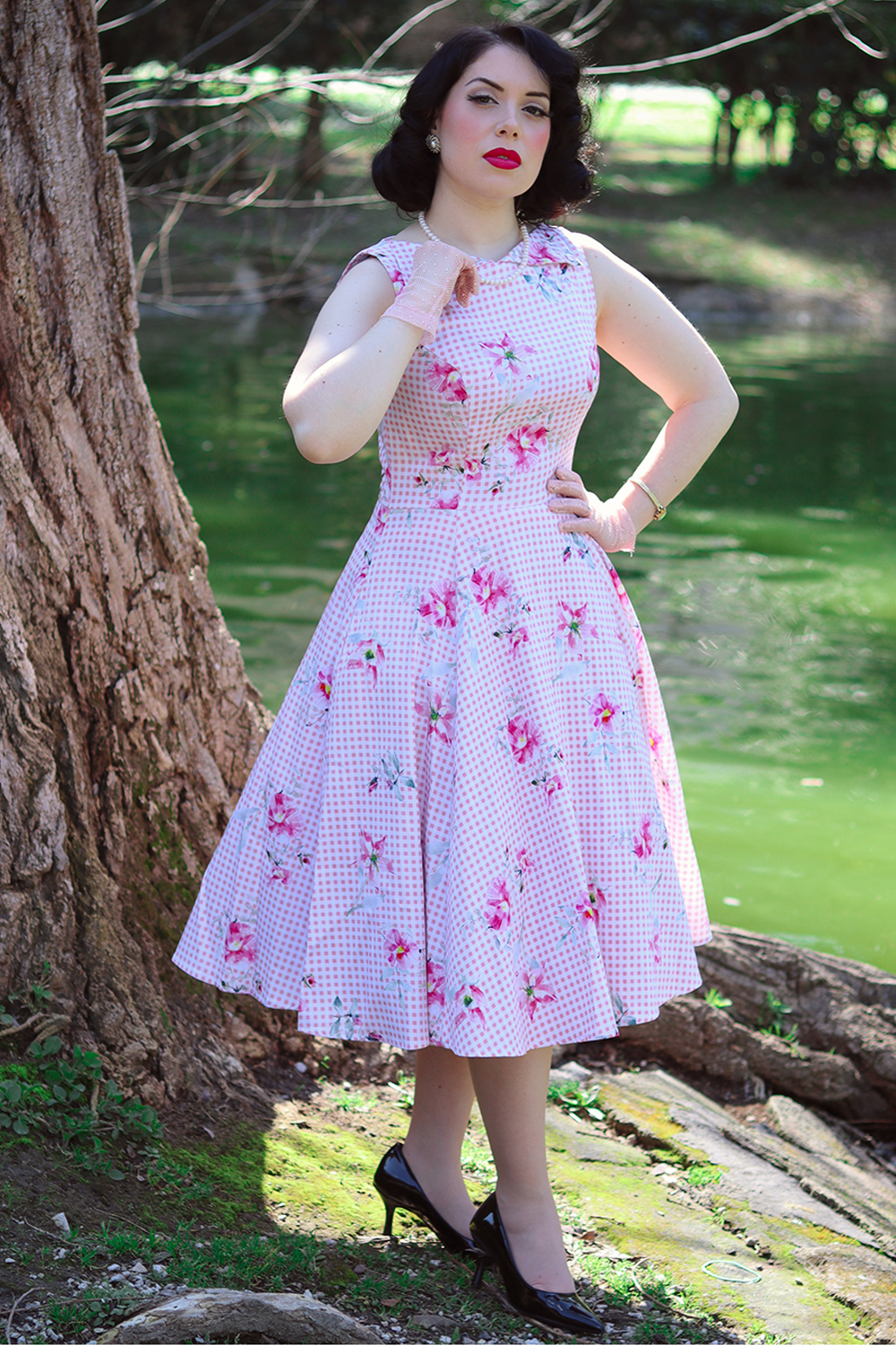 Catherine Floral Swing Dress